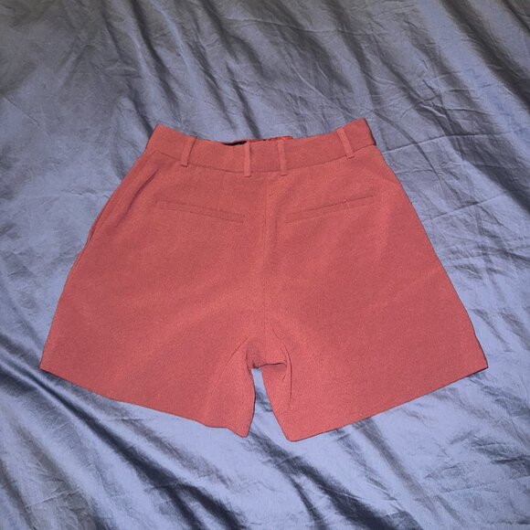 Aritzia Babaton Wilfred Effortless Short 0 NWOT Dusty Rose Pink Trouser - Picture 2 of 5